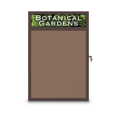 United Visual Products Open Faced Traditional Corkboard, 60x48" UV644A-SATIN-CORK